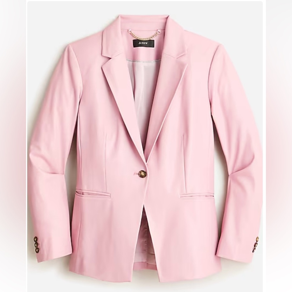 J crew Limited-edition cutaway blazer in faux leather